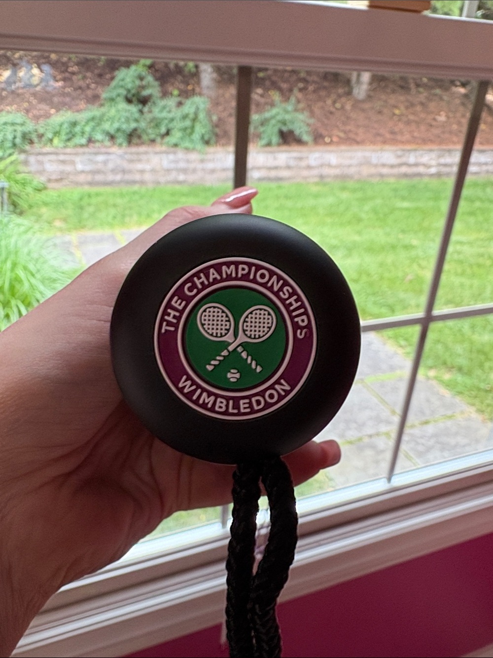 Wimbledon Green and Purple Compact Umbrella NWT - Picture 5 of 6